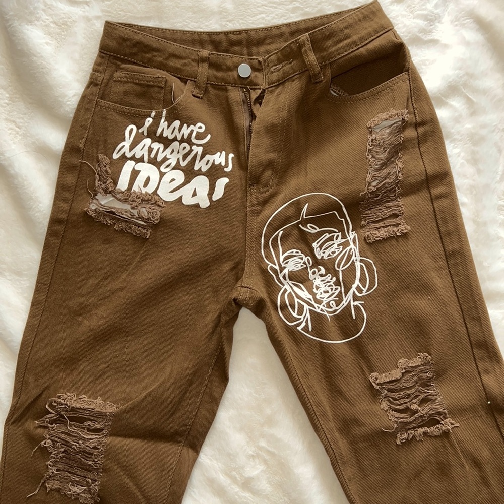Brown Medium sized Shein jeans